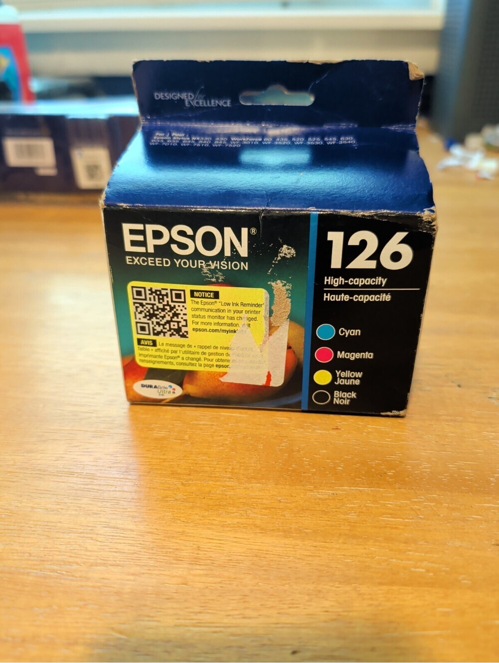 2025 EPSON #126 INK STYLUS NX330 WORKFORCE 60 520 630 WF-3520 7010 7520 Expired